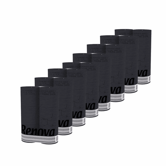 Renova Black Toilet Paper, 48 Rolls, 140 Sheets Per Roll