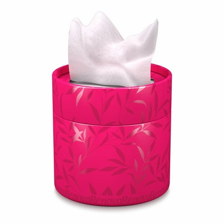 Renova Facial Tissue Round Pink Box, 40 Tissues Per Box
