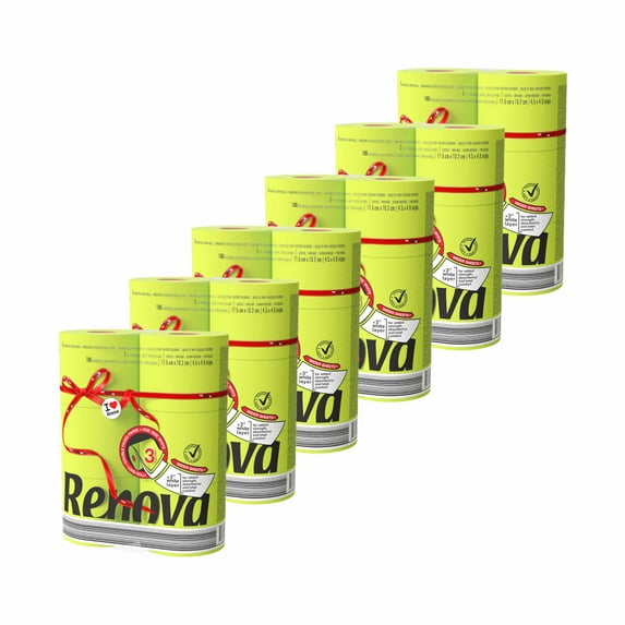 Renova Kelly Green Jumbo Toilet Paper, 36 Rolls, 180 Sheets Per Roll