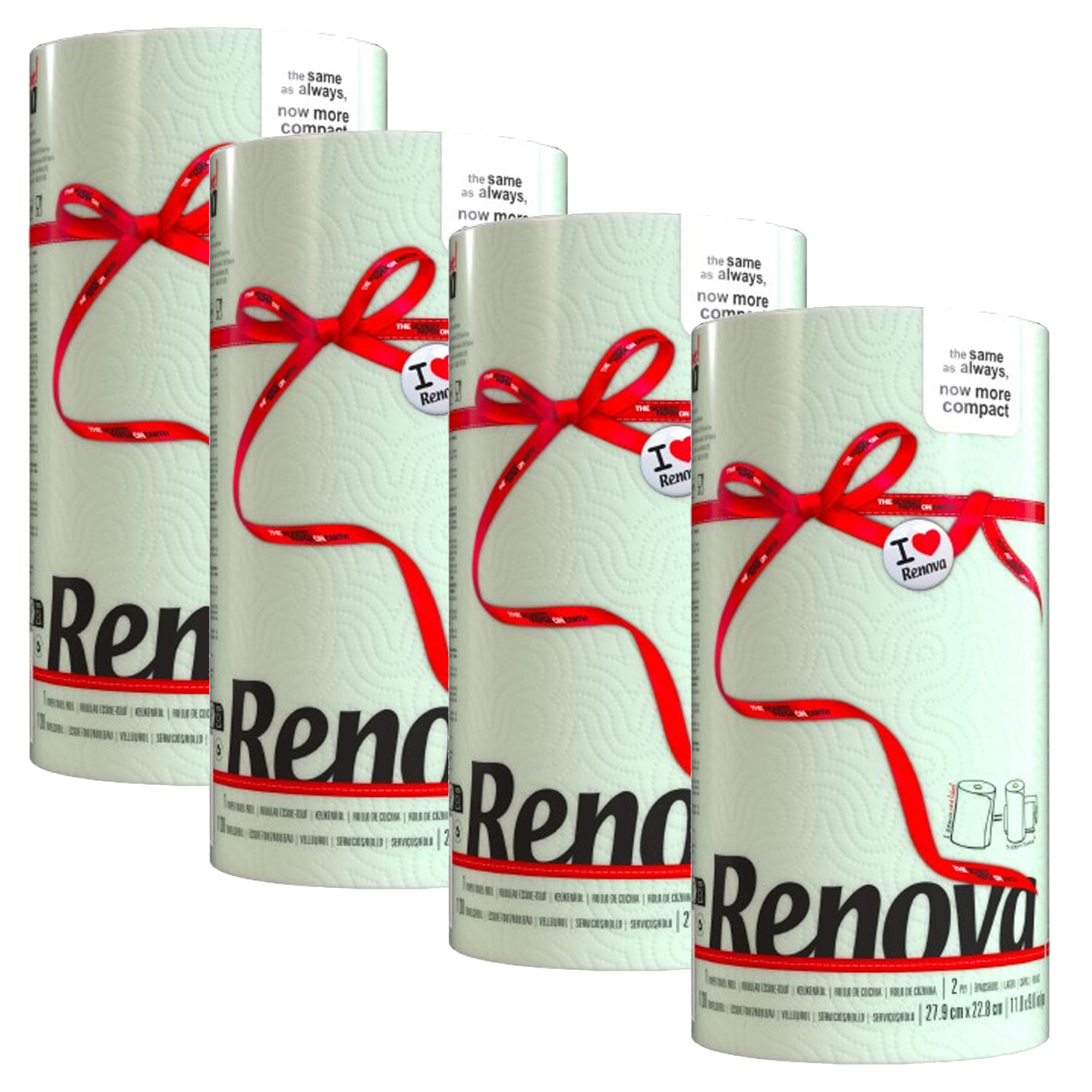Renova Mint Paper Towel Rolls 4 Rolls 2 Ply 120 Sheets Each Renova Mint Paper Towel Rolls 4 Rolls 2 Ply 120 Sheets Each