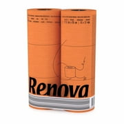 Renova Scented Colored Toilet Paper Packs 3-Ply Bath Tissue Orange 1 Pack of 6 rolls
