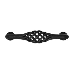 Black Wrought Iron Birdcage Cabinet Pull 3-7/8" Handles Kitchen Drawer Doors Renovators Supply