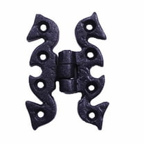 Renovator's Supply Black Iron Cabinet Door Hinges 2-3/4" Butterfly Flush Mount Door Hinges