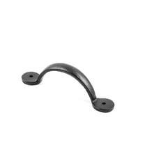 Renovator's Supply Black Wrought Iron Cabinet Handle 4.8" Drawer Door Pull