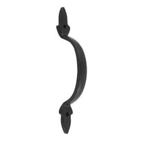 Renovator's Supply Black Wrought Iron Cabinet Handle 5.5" Ornate Drawer and Dresser Door Pulls