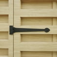thumbnail image 1 of Renovator's Supply Black Wrought Iron Strap Hinge 15" Spade Tip Strap Gate and Door Hinges, 1 of 6