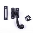 thumbnail image 1 of Renovators Supply Black Wrought Iron Window Sash Lock 3.75 Inch Rustic Window Lock Latch Hardware, 1 of 7