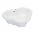 thumbnail image 1 of Renovator's Supply Clover 20" Countertop Vessel Bathroom Sink White with Overflow, 1 of 2