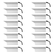 Renovator's Supply Cornice Crown Mouldings White Urethane Ashlyn DIY Interior Design Home Decoration Ceiling Wall Border Edges 16 Pcs Total 1504" L