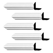 Renovator's Supply Cornice Crown Mouldings White Urethane Belfort Simple DIY Interior Design Home Decoration Ceiling Wall Border Edges 5 Pcs Total 470" L