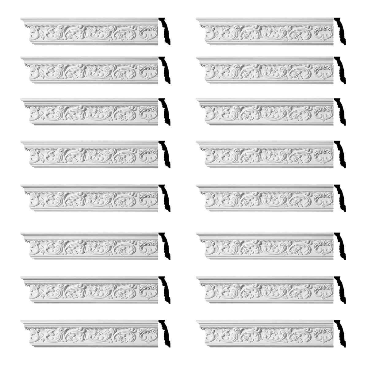 Renovator's Supply Cornice Crown Mouldings White Urethane Cannes DIY ...