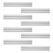 Renovator's Supply Cornice Crown Mouldings White Urethane Jefferson Ornate DIY Interior Design Home Decoration Ceiling Wall Border Edges 8 Pcs Total 758" L