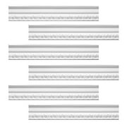 Renovator's Supply Cornice Crown Mouldings White Urethane Melville DIY Interior Design Home Decoration Ceiling Wall Border Edges 6 Pcs Total 570" L