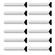 Renovator's Supply Cornice Crown Mouldings White Urethane Simple DIY Interior Design Home Decoration Ceiling Wall Border Edges Lines 12 Pcs Total 1140" L