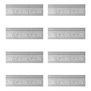 Renovator's Supply Cornice Crown Mouldings White Urethane Tropicana Ornate DIY Interior Design Home Decoration Ceiling Wall Border Edges 8 Pcs Total 764" L