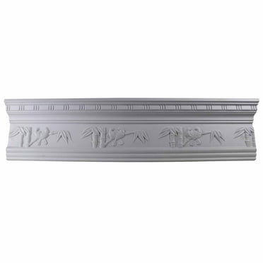 Renovator's Supply Cornice White Urethane  95 1/2" L  Tropicana Ornate