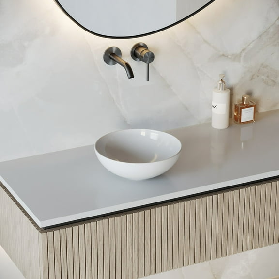 Renovator's Supply Countertop Vessel Bathroom Sink, White