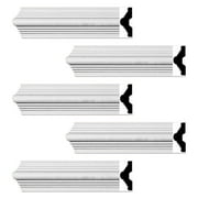 Renovator's Supply Crown moulding White Urethane Alden Simple Design 5 Pieces Totaling 470" Length