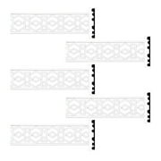 Renovator's Supply Crown moulding White Urethane Willoughby Ornate  5 Pieces Totaling 470" Length