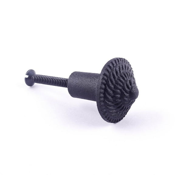 Renovator's Supply Iron Kitchen Cabinet Knob Round 1.23" Cobble Stone style Pewter Coating Finish Vintage Drawer Knob