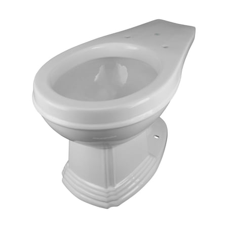 Renovator's Supply Round Rear Entry Toilet Bowl, White