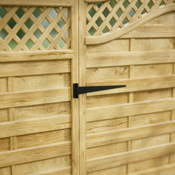 Renovator's Supply Tee Strap T-Hinge Black for Barn Doors or Large Gates 25.25"