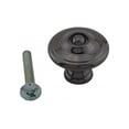 thumbnail image 1 of Renovators Supply 1" Kitchen Cabinet Knob Black Brass Drawer Cupboard Dresser Drawer Door Drawer Cupboard Door Pull Nickel Finish, 1 of 2