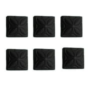 Renovators Supply 4 1/4 in. Clavos Decorative Nail Black Wrought Iron Barn, Gate, Shutter or Door Clavos Square Head Rustic Nail Powder Coat Finish Home Hardware Pack of 6