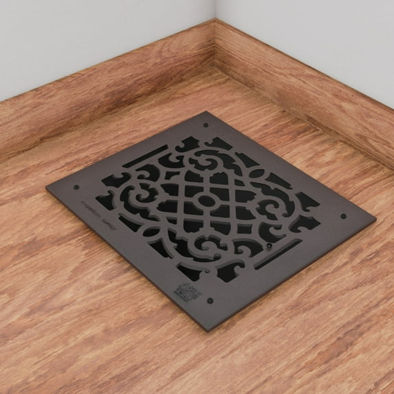 Renovators Supply Air Vent Cover Grille Air Grille Cast Victorian Rose Thorne Overall 14 x 16 return air grill