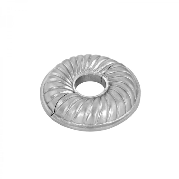 Renovators Supply Aluminum Escutcheon Plate 3.13" OD Escutcheon 3/4" IPS Satin Finish Radiator Flange