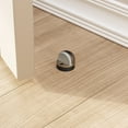 thumbnail image 1 of Renovators Supply Antique Brass Door Stop Bumper Floor Mount 1.25 in Dome Style Rubber Bumper Pack of 2, 1 of 3