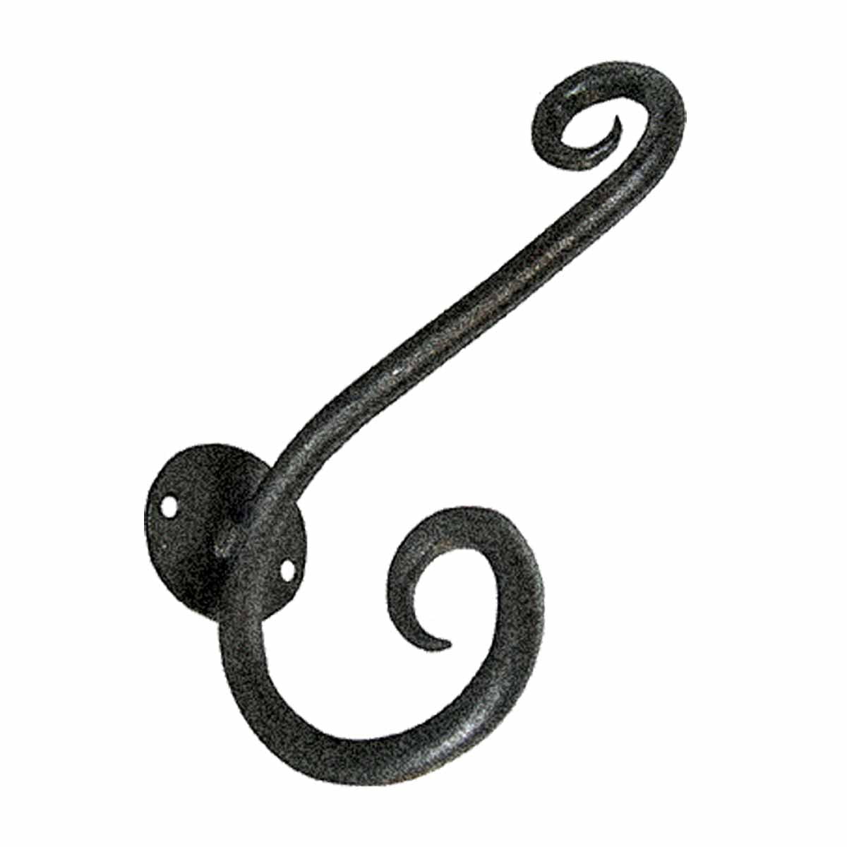 Renovators Supply Bathroom Hooks for Hanging Bathroom Towel Holder 7" Black Iron Towel Hooks for ...