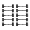 thumbnail image 1 of Renovators Supply Black Cabin Hook Eye Latches 7.3" L Decorative Wrought Iron Privacy Hook Latch for Kitchen Cabinet, Sliding Barn Door or Gates Hooks w/Hardware Pack of 10, 1 of 8