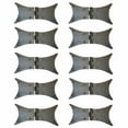 thumbnail image 1 of Renovators Supply Black Cabinet Hinge for Cabinet Door 3" Rust Resistant Wrought Iron Butterfly Flush Mount Door Hinges for Kitchen Cabinets w/Hardware, Pack of 10, 1 of 9
