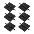 thumbnail image 1 of Renovators Supply Black Cabinet Hinge for Cabinet Door 7.5" Wrought Iron Butt Hinge Victorian Steeple Tip Rust Resistant Flush Mount Hinges w/Hardware, Pack of 6, 1 of 7
