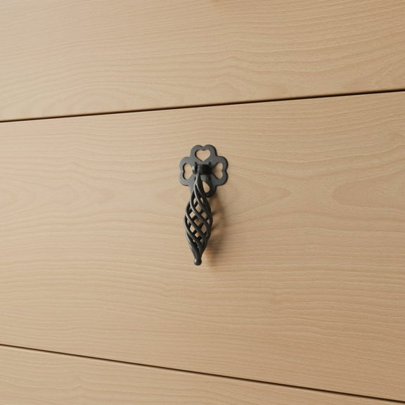 Renovators Supply Black Cabinet Knob 4.5 in Birdcage Style Drawer Pull Handles