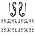 thumbnail image 1 of Renovators Supply Black Cast Iron Shutter Dog Holders 6.5 In. Long Antique Decorative S Style Black Rust Resistant Powder Coated External Shutter Tieback Hardware Including Mounting Screws Pack of 12, 1 of 7