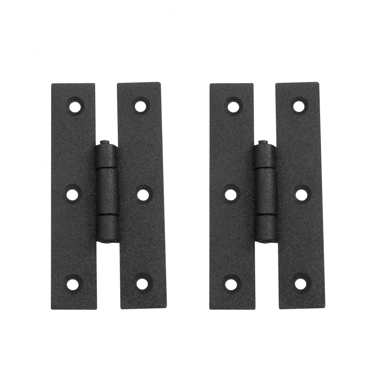 Renovators Supply Black H Flush Hinge 3" L Wrought Iron Kitchen