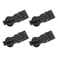 thumbnail image 1 of Renovators Supply Black Iron Hasp Lock 4" x 1.75" Rust Resistant Latch for Cabinet Doors w/Screws, 1 of 8
