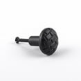 thumbnail image 1 of Black Iron Kitchen Cabinet Knob Pull Round Brick style Decorative Metal Knobs with Screws Renovators Supply, 1 of 8