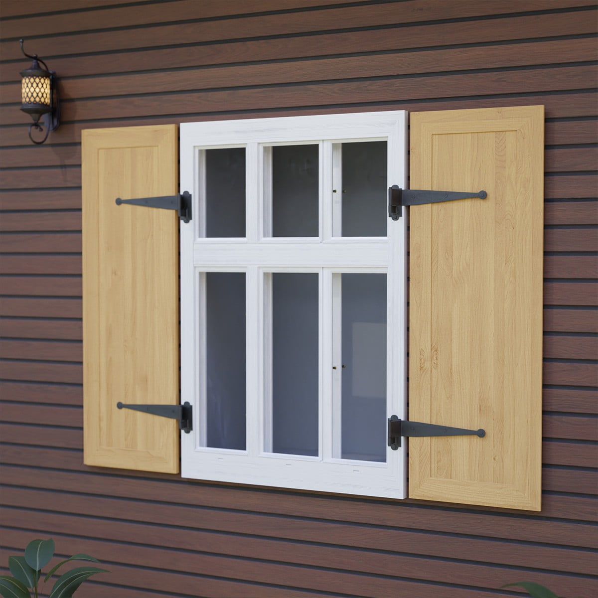 Renovators Supply Black Offset Strap Lift Off Pintle Hinge 11" x 2 5/8" Wrought Iron Pin Hinges forShutters, Exterior Window Doors or Gates Offsets w/Hardware