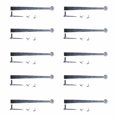 thumbnail image 1 of Renovators Supply Black Pintle Hinge 14" L Wrought Iron Bean Diamond Etch Style Antique Reversible Lift Off Pin Pintle Hinges forDoors or Gates w/Hardware Pack of 10, 1 of 8