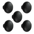 thumbnail image 1 of Renovators Supply Black Round Iron Cabinet Knob Pull 1.25" Diameter Antique Black Powder Coated Knobs for Kitchen Cabinet Drawer Pull Handles w/Hardware Pack of 5, 1 of 6