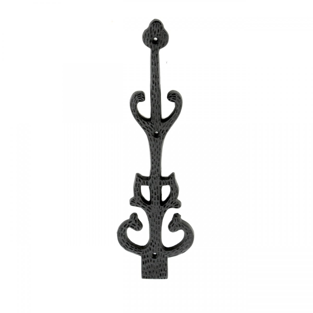 Black Wrought Iron Decorative Dummy Strap Hinge 11 inch