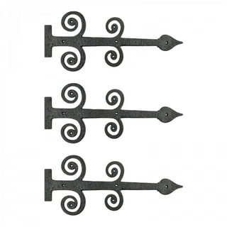 Renovators Supply Door Latch 2 Black Wrought Iron Latch Latch Lock for  Cabinets/Windows w/Screws 