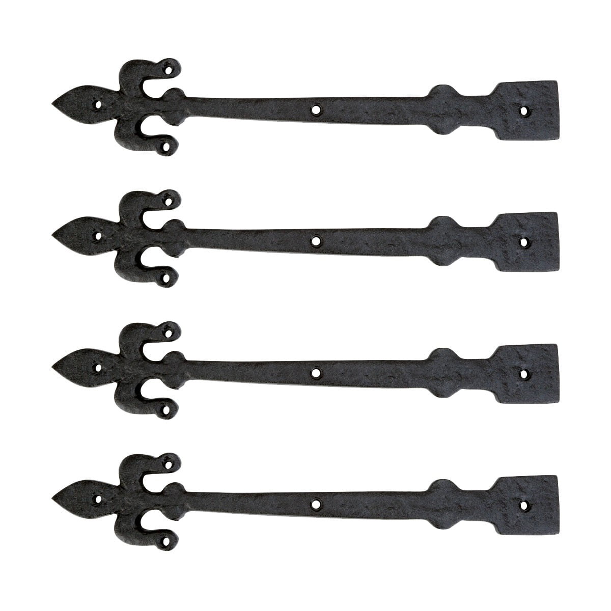 Renovators Supply Black Wrought Iron Garage Door Decorative Hardware