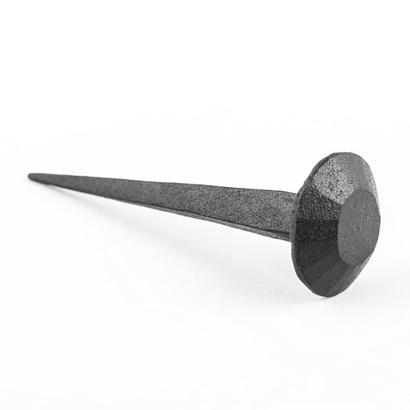 Renovators Supply Black Wrought Iron Nails 1 in. Dia x 2 3/4 in. L Round Clavos Decorative Nails for Barn, Gate, Window Shutter or Doors Home Hardware