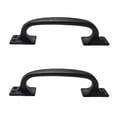thumbnail image 1 of Renovators Supply Black Wrought Iron Pull for Drawer or Door 6 in. Set of 2, 1 of 7