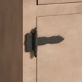 thumbnail image 1 of Renovators Supply Black Wrought Iron Strap Hinges Rustproof 5 in. Set of 3, 1 of 5