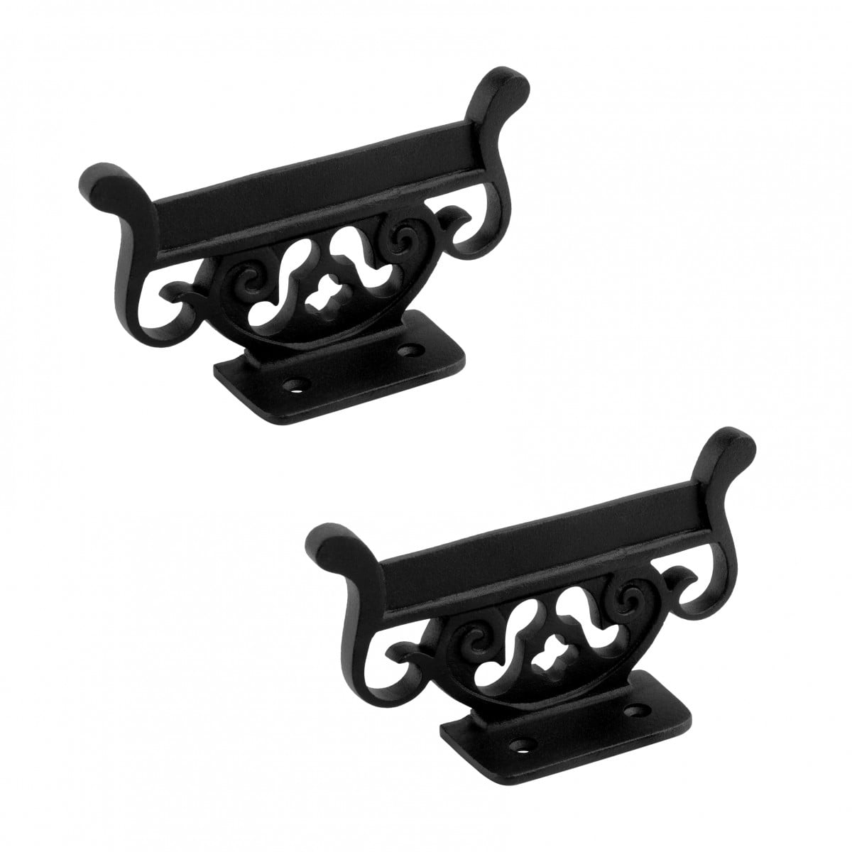 Renovators Supply Boot Scraper 6" Black Wrought Iron Floor Mount Boot